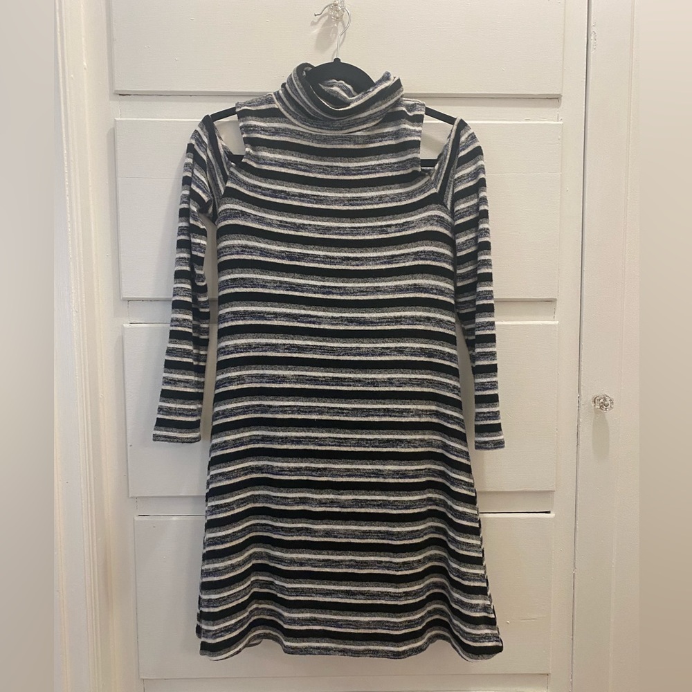 Striped sweater dress
